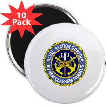 NSN - M01 - 01 - Naval Station Norfolk - 2.25" Magnet (10 pack) - Click Image to Close