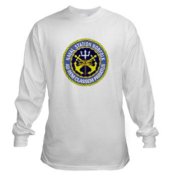 NSN - A01 - 03 - Naval Station Norfolk - Long Sleeve T-Shirt - Click Image to Close
