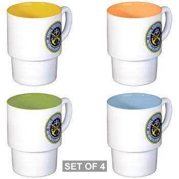 NSN - M01 - 03 - Naval Station Norfolk - Stackable Mug Set (4 mugs)