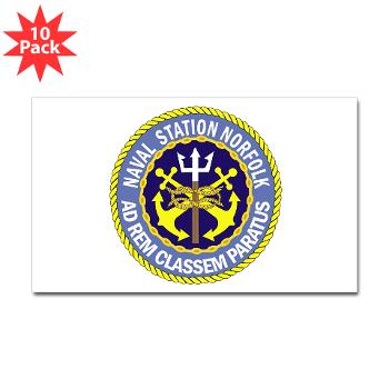 NSN - M01 - 01 - Naval Station Norfolk - Sticker (Rectangle 10 pk) - Click Image to Close