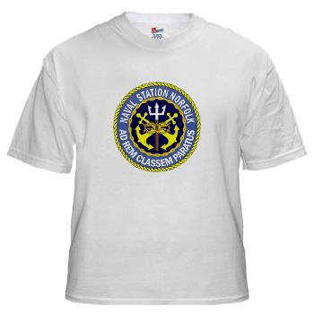 NSN - A01 - 04 - Naval Station Norfolk - White t-Shirt