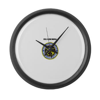 NSN - M01 - 03 - Naval Station Norfolk with Text - Large Wall Clock