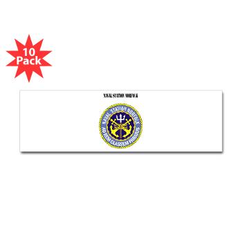 NSN - M01 - 01 - Naval Station Norfolk with Text - Sticker (Bumper 10 pk) - Click Image to Close