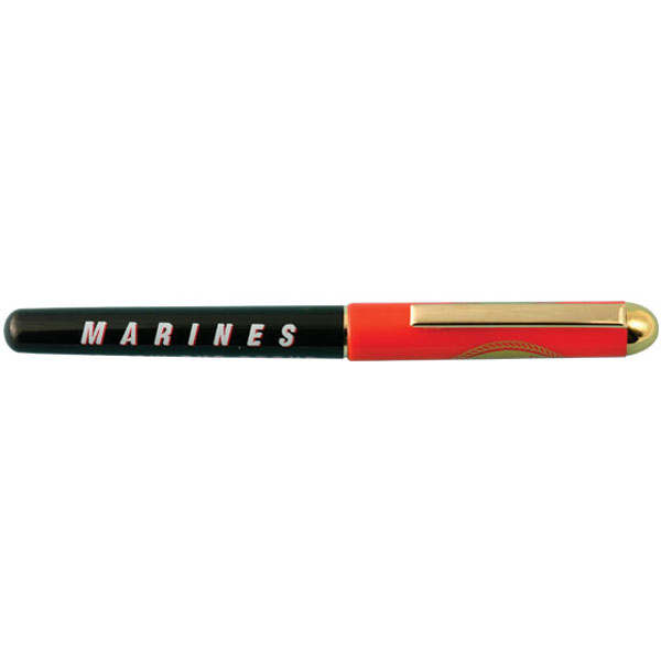 Marine Marines with Eagle Globe and Anchor on Cap Pen  Quantity 10  - Click Image to Close