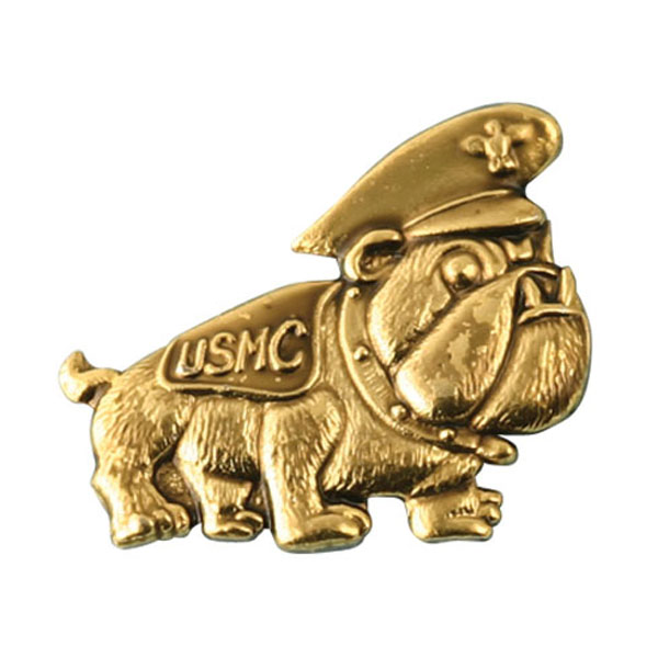 Marine Bulldog Dress Lapel Pin 1 x 1 1/4  Quantity 10