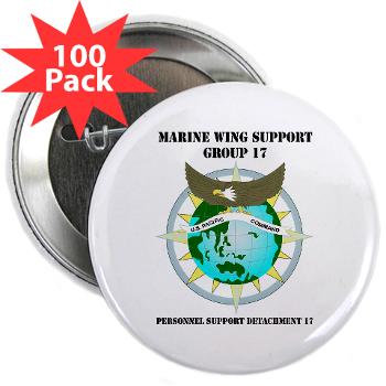 PSD17 - M01 - 01 - Personnel Support Detachment 17 with Text - 2.25" Button (100 pack)