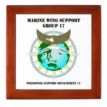 PSD17 - M01 - 04 - Personnel Support Detachment 17 with Text - Keepsake Box - Click Image to Close