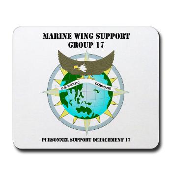 PSD17 - M01 - 04 - Personnel Support Detachment 17 with Text - Mousepad - Click Image to Close