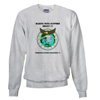 PSD17 - A01 - 04 - Personnel Support Detachment 17 with Text - Sweatshirt - Click Image to Close