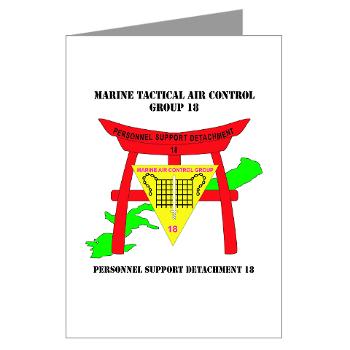 PSD18 - M01 - 02 - Personnel Support Detachment 18 with Text Greeting Cards (Pk of 10)