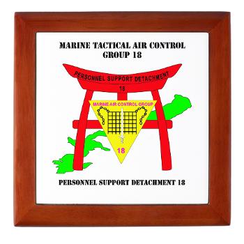 PSD18 - M01 - 03 - Personnel Support Detachment 18 with Text Keepsake Box