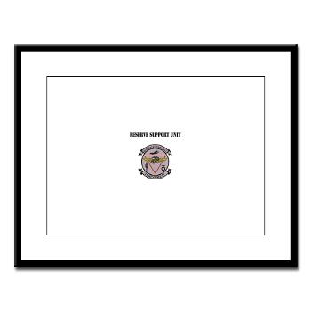 RSU - M01 - 02 - Reserve Support Unit with Text - Large Framed Print