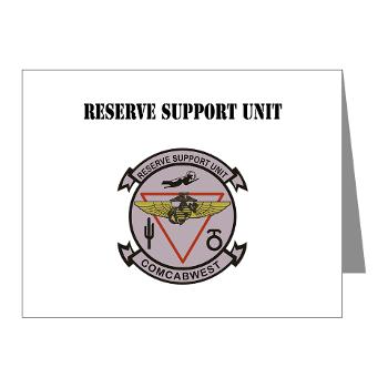 RSU - M01 - 02 - Reserve Support Unit with Text - Note Cards (Pk of 20)