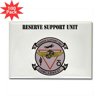 RSU - M01 - 01 - Reserve Support Unit with Text - Rectangle Magnet (100 pack) - Click Image to Close