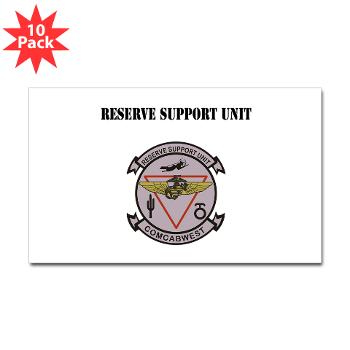 RSU - M01 - 01 - Reserve Support Unit with Text - Sticker (Rectangle 10 pk) - Click Image to Close