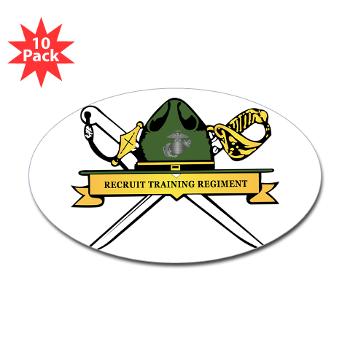 RTR - M01 - 01 - Recruit Training Regiment - Sticker (Oval 10 pk) - Click Image to Close