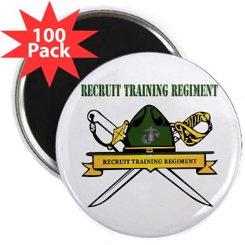 RTR - M01 - 01 - Recruit Training Regiment with Text - 2.25" Magnet (100 pack) - Click Image to Close