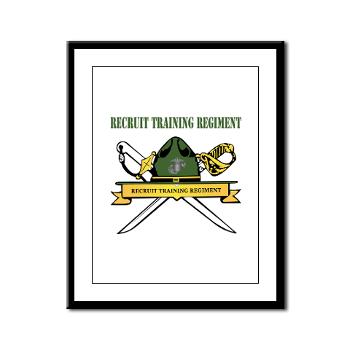 RTR - M01 - 02 - Recruit Training Regiment with Text - Framed Panel Print