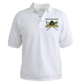 RTR - A01 - 04 - Recruit Training Regiment with Text - Golf Shirt - Click Image to Close