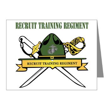 RTR - M01 - 02 - Recruit Training Regiment with Text - Note Cards (Pk of 20)
