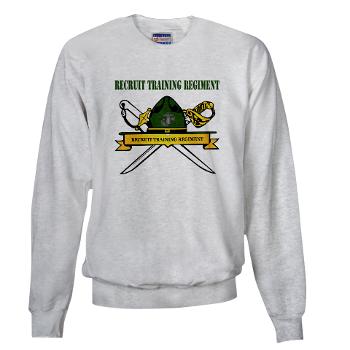 RTR - A01 - 03 - Recruit Training Regiment with Text - Sweatshirt - Click Image to Close