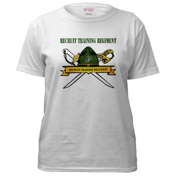 RTR - A01 - 04 - Recruit Training Regiment with Text - Women's T-Shirt - Click Image to Close