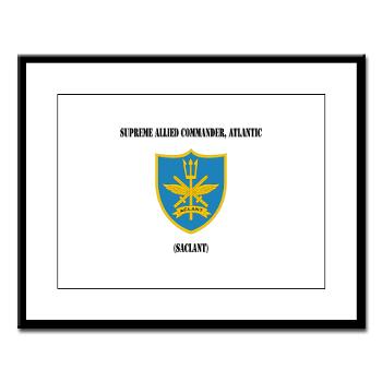 SACLANT - M01 - 02 - Supreme Allied Commander, Atlantic with Text - Large Framed Print