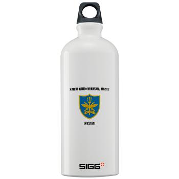 SACLANT - M01 - 03 - Supreme Allied Commander, Atlantic with Text - Sigg Water Bottle 1.0L