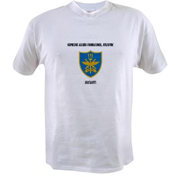 SACLANT - A01 - 04 - Supreme Allied Commander, Atlantic with Text - Value T-shirt