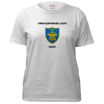 SACLANT - A01 - 04 - Supreme Allied Commander, Atlantic with Text - Women's T-Shirt - Click Image to Close