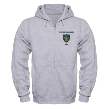 SACLANT - A01 - 03 - Supreme Allied Commander, Atlantic with Text - Zip Hoodie