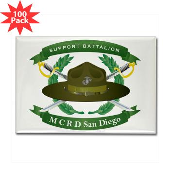 SB - M01 - 01 - Support Battalion - Rectangle Magnet (100 pack)