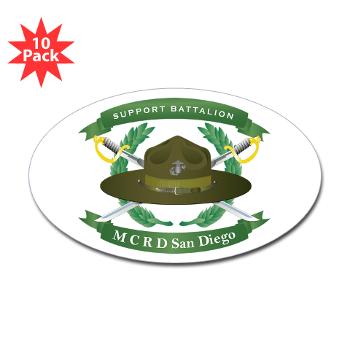 SB - M01 - 01 - Support Battalion - Sticker (Oval 10 pk)