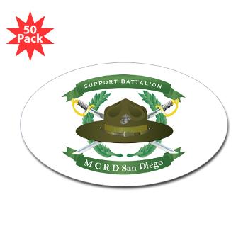 SB - M01 - 01 - Support Battalion - Sticker (Oval 50 pk)