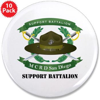 SB - M01 - 01 - Support Battalion with Text - 3.5" Button (10 pack) - Click Image to Close