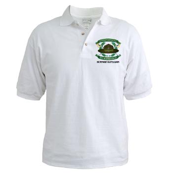 SB - A01 - 04 - Support Battalion with Text - Golf Shirt - Click Image to Close