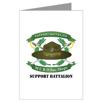 SB - M01 - 02 - Support Battalion with Text - Greeting Cards (Pk of 10) - Click Image to Close