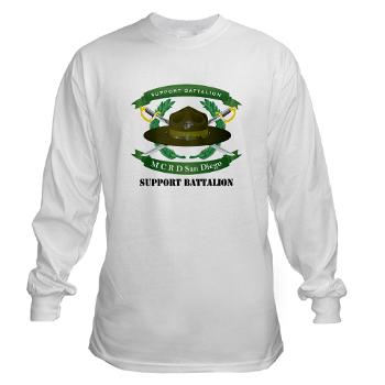 SB - A01 - 03 - Support Battalion with Text - Long Sleeve T-Shirt - Click Image to Close