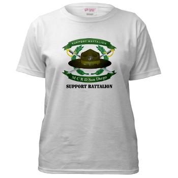 SB - A01 - 04 - Support Battalion with Text - Women's T-Shirt - Click Image to Close
