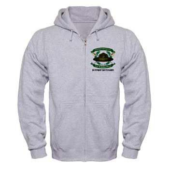 SB - A01 - 03 - Support Battalion with Text - Zip Hoodie
