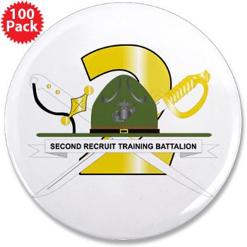 SRTB - M01 - 01 - Second Recruit Training Battalion - 3.5" Button (100 pack)