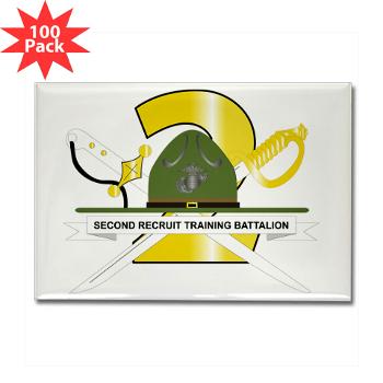 SRTB - M01 - 01 - Second Recruit Training Battalion with Text - Rectangle Magnet (100 pack)