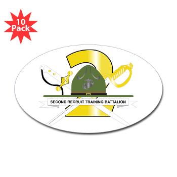 SRTB - M01 - 01 - Second Recruit Training Battalion - Sticker (Oval 10 pk) - Click Image to Close