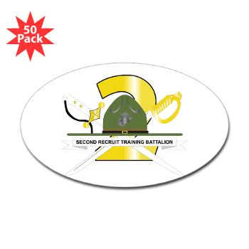 SRTB - M01 - 01 - Second Recruit Training Battalion - Sticker (Oval 50 pk) - Click Image to Close