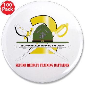SRTB - M01 - 01 - Second Recruit Training Battalion with Text - 3.5" Button (100 pack)