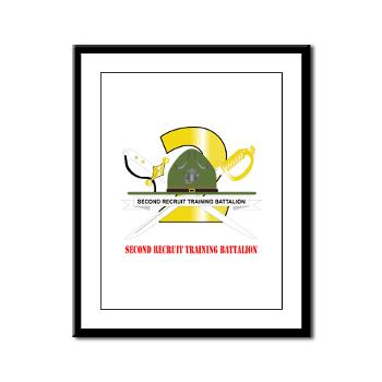 SRTB - M01 - 02 - Second Recruit Training Battalion with Text - Framed Panel Print