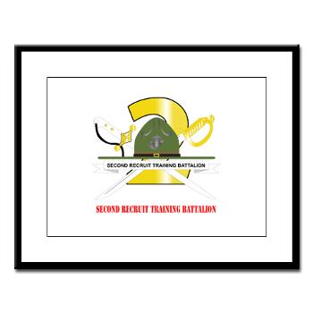 SRTB - M01 - 02 - Second Recruit Training Battalion with Text - Large Framed Print