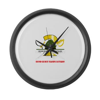 SRTB - M01 - 03 - Second Recruit Training Battalion with Text - Large Wall Clock