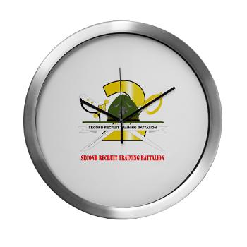 SRTB - M01 - 03 - Second Recruit Training Battalion with Text - Modern Wall Clock