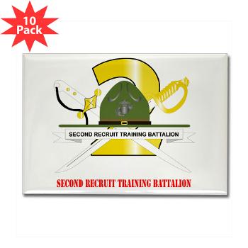 SRTB - M01 - 01 - Second Recruit Training Battalion with Text - Rectangle Magnet (10 pack) - Click Image to Close